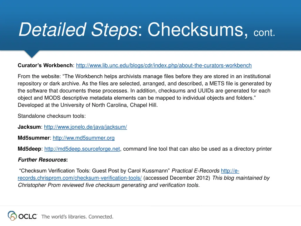 detailed steps checksums cont 1