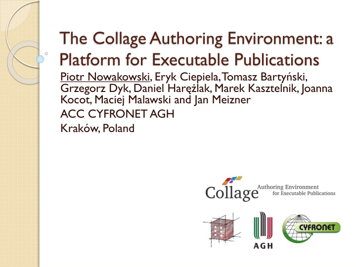 the collage authoring environment a platform