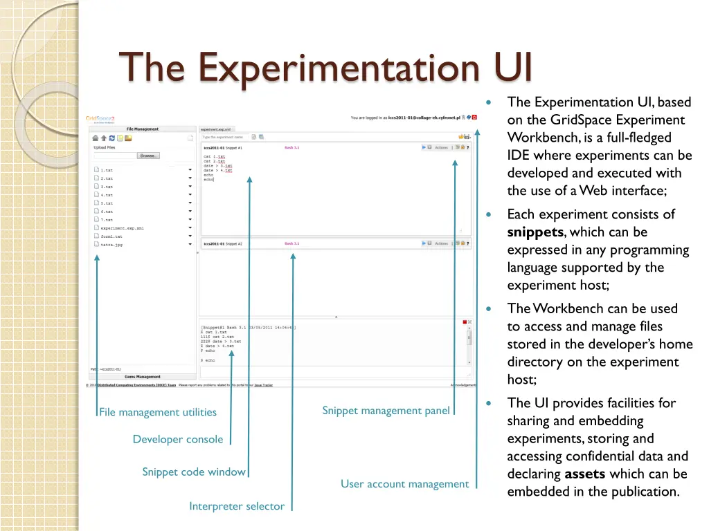 the experimentation ui