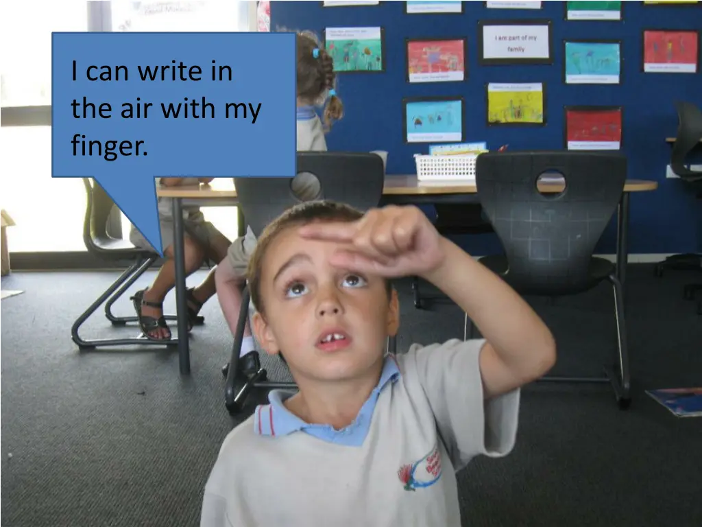 i can write in the air with my finger