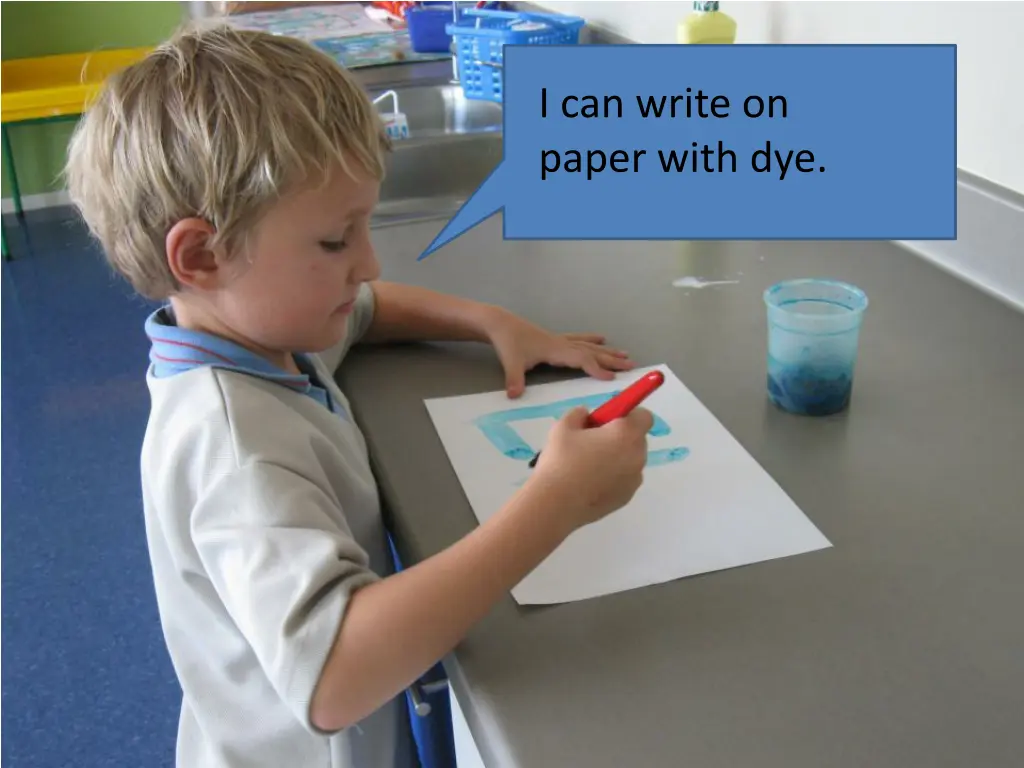 i can write on paper with dye