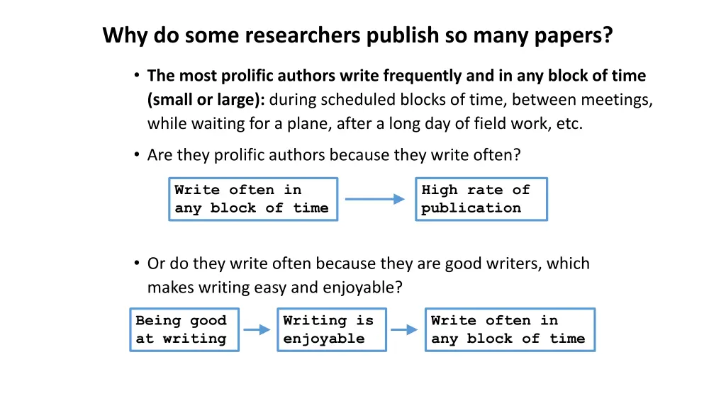 why do some researchers publish so many papers
