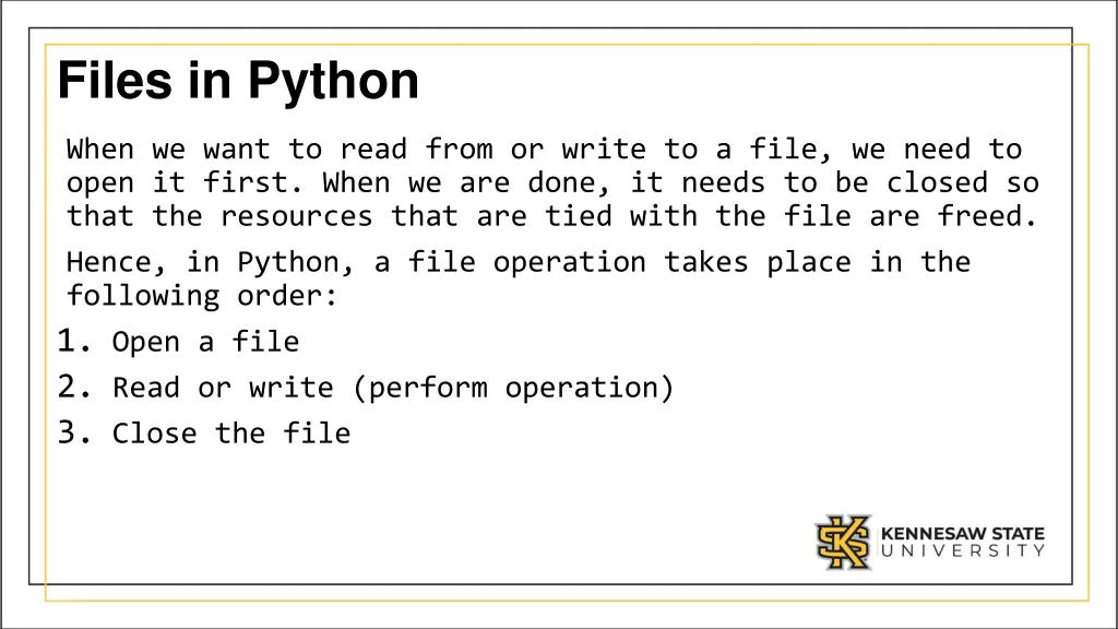 files in python