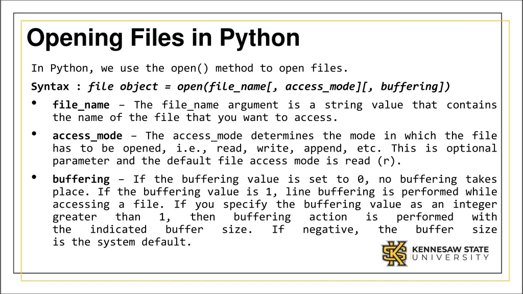 opening files in python