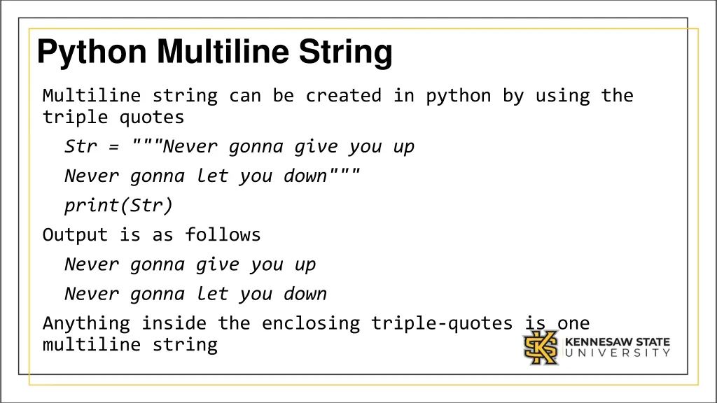 python multiline string