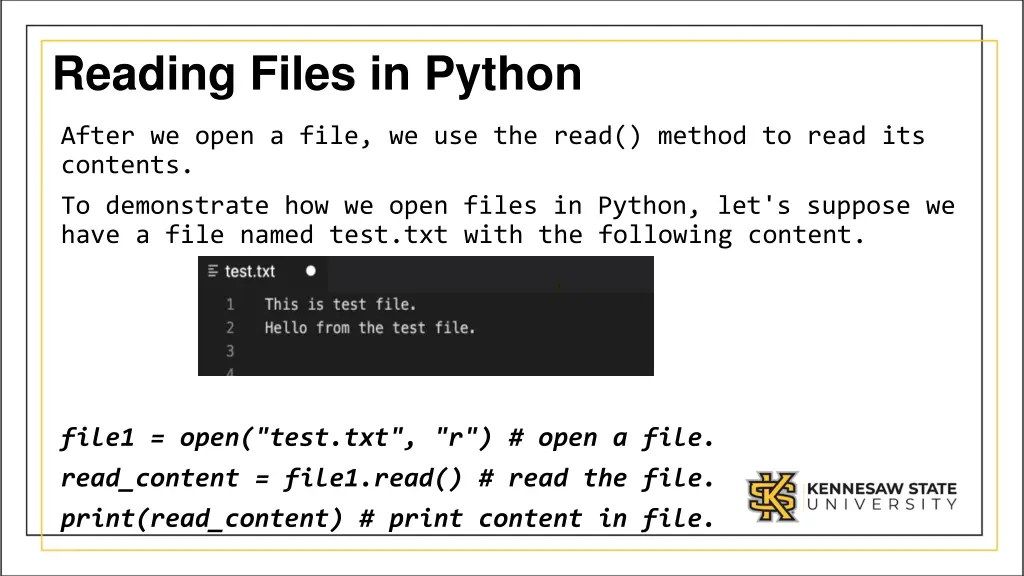 reading files in python