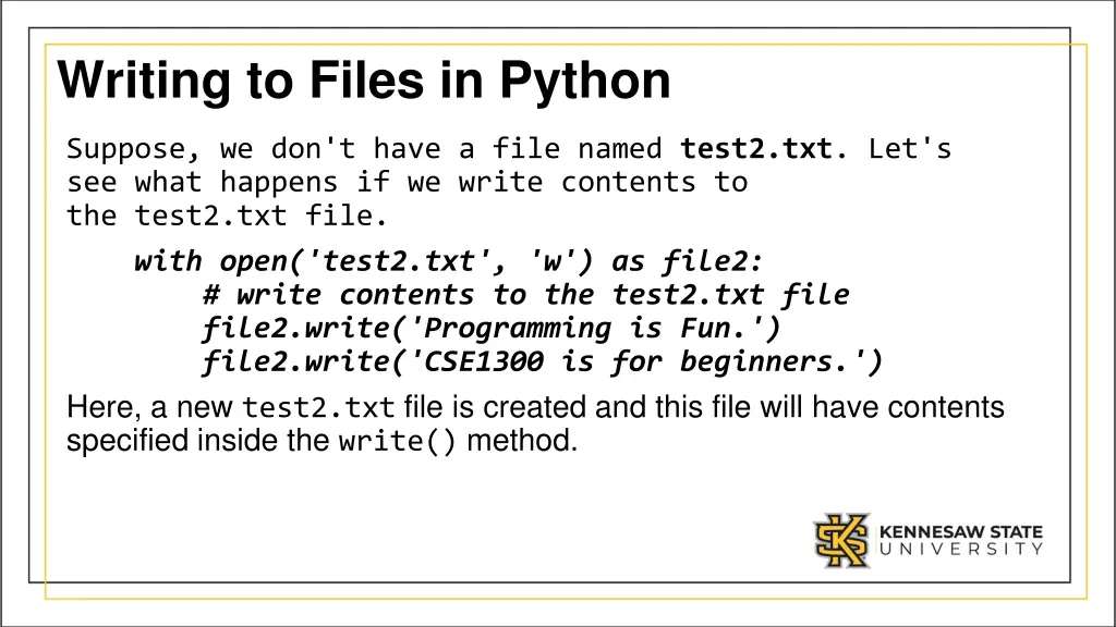 writing to files in python 1