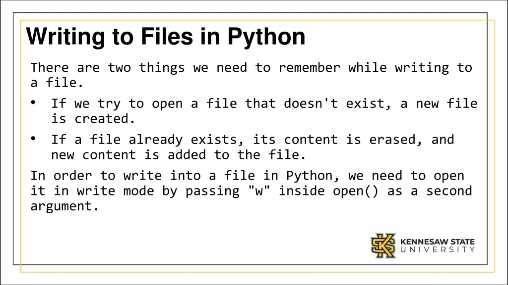 writing to files in python