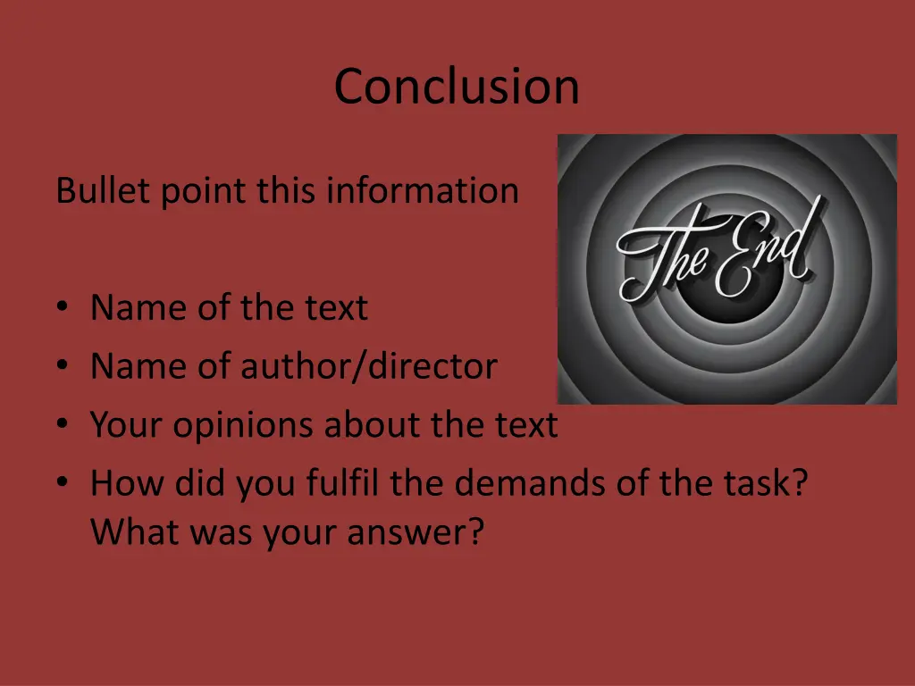 conclusion