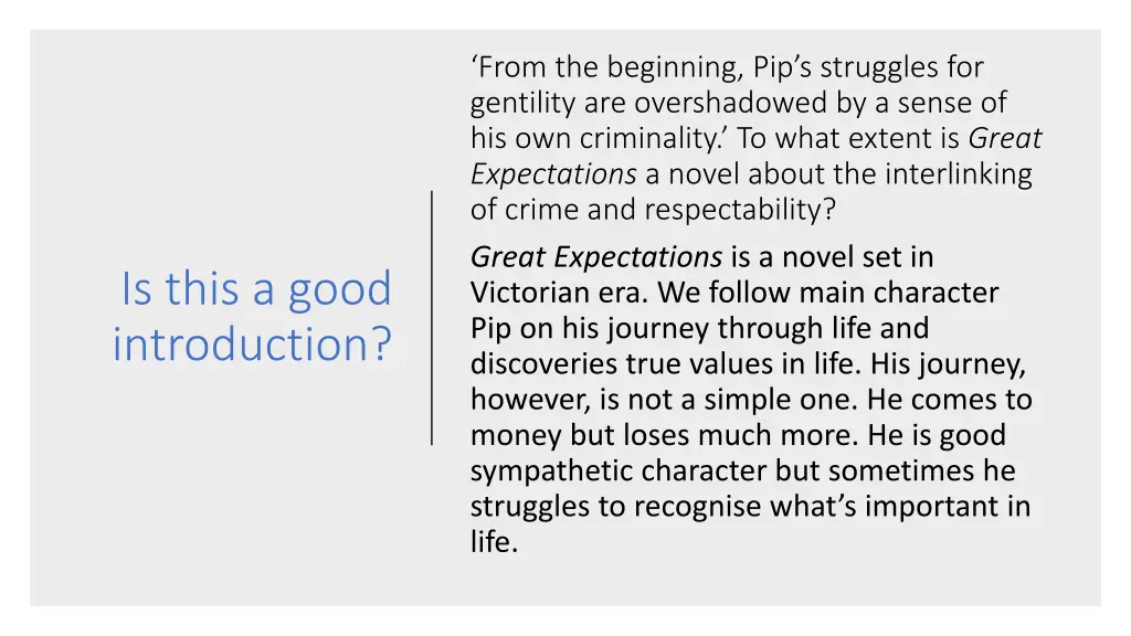 from the beginning pip s struggles for gentility
