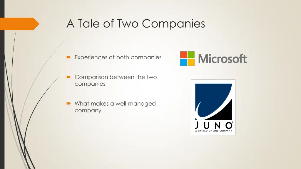 a tale of two companies