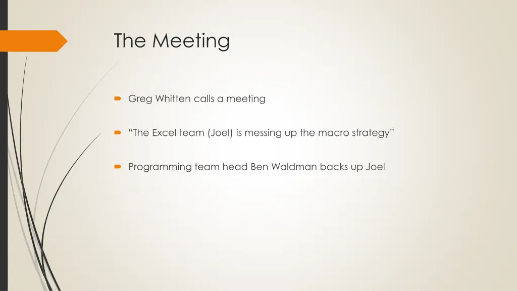 the meeting