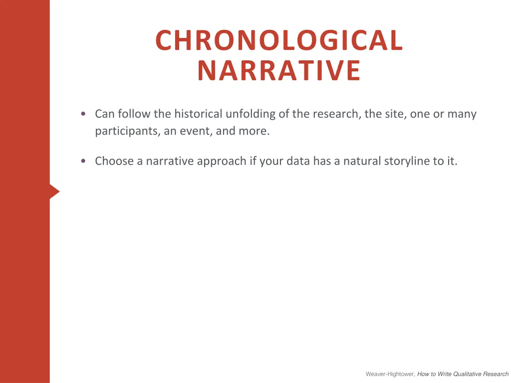 chronological narrative