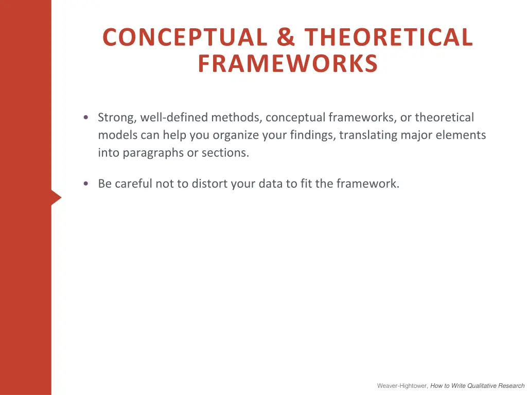 conceptual theoretical frameworks