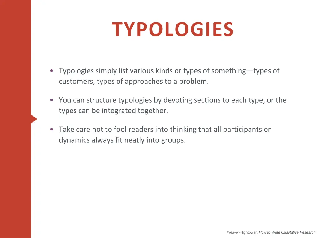 typologies