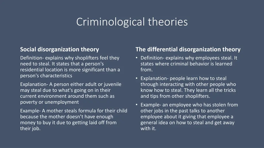 criminological theories