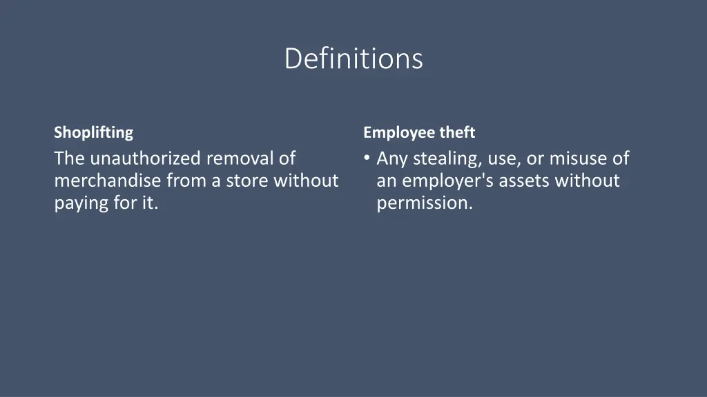 definitions