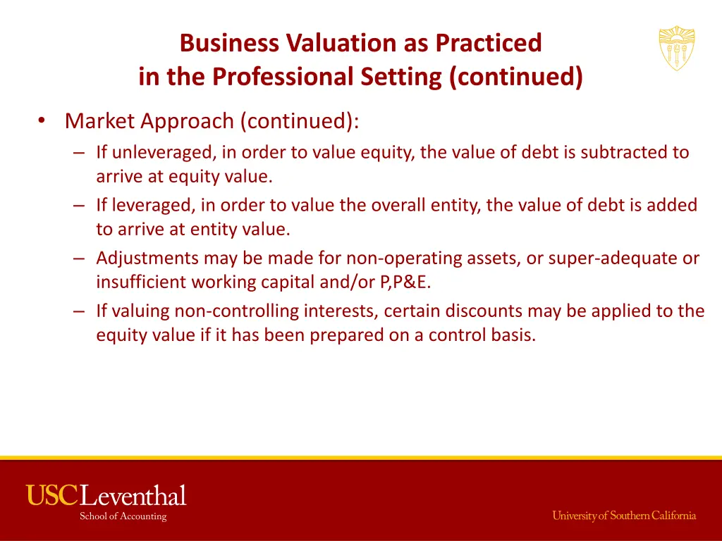 business valuation as practiced 3