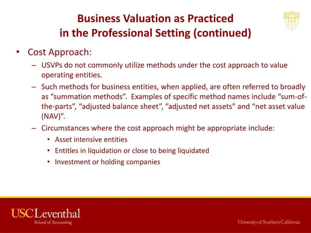 business valuation as practiced 4
