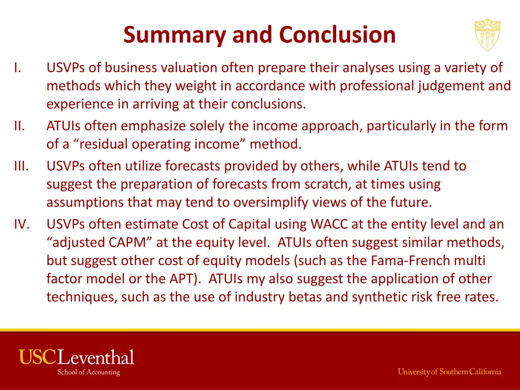 summary and conclusion