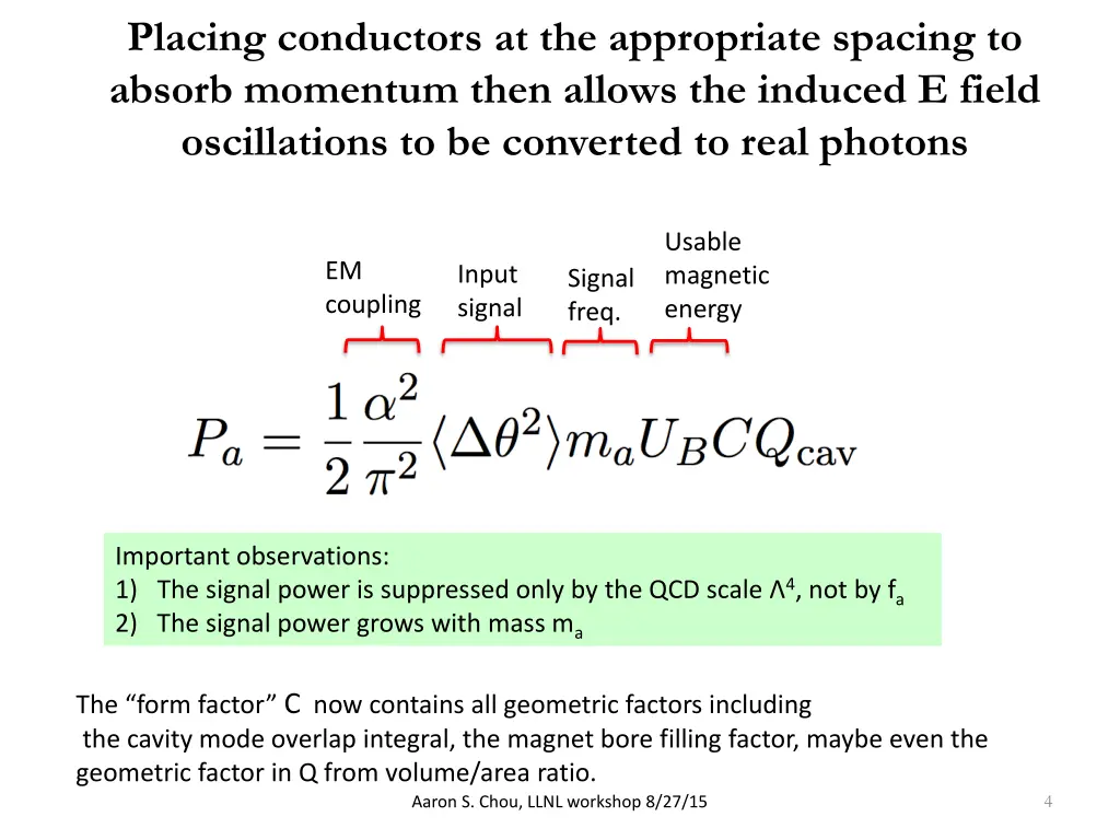 placing conductors at the appropriate spacing