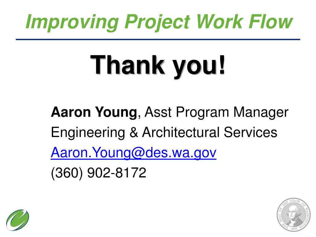 improving project work flow 2