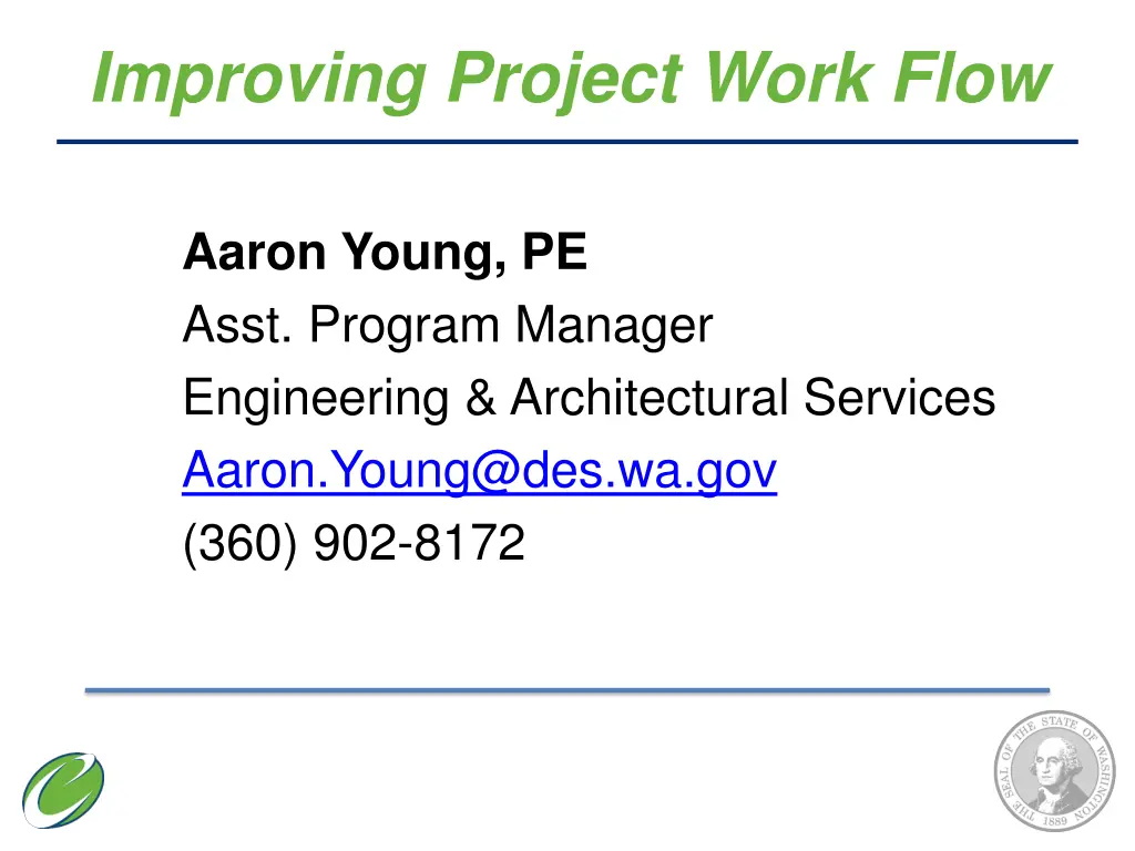 improving project work flow
