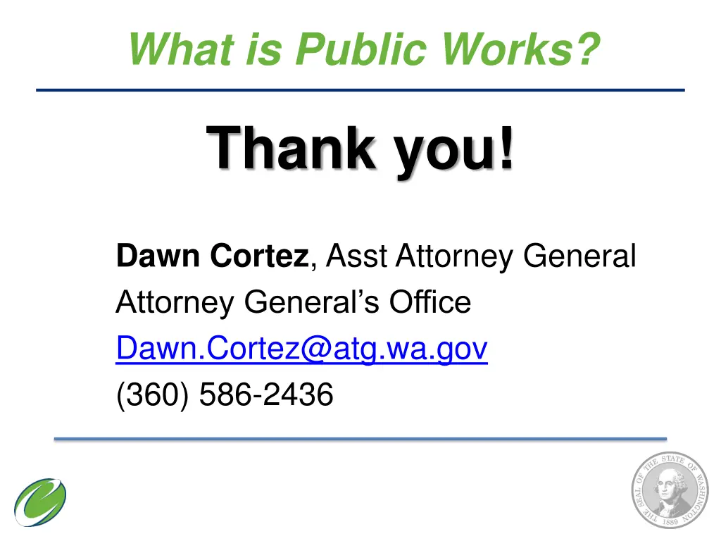 what is public works 1