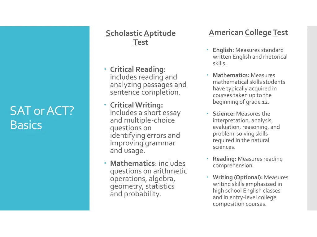 american college test