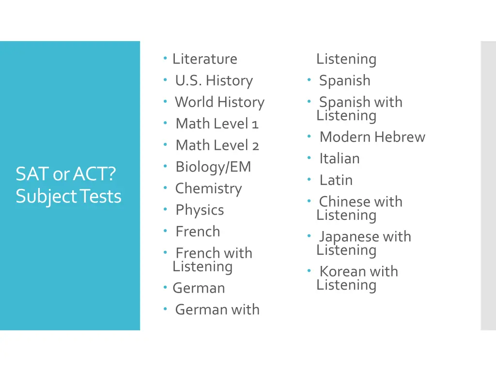literature u s history world history math level