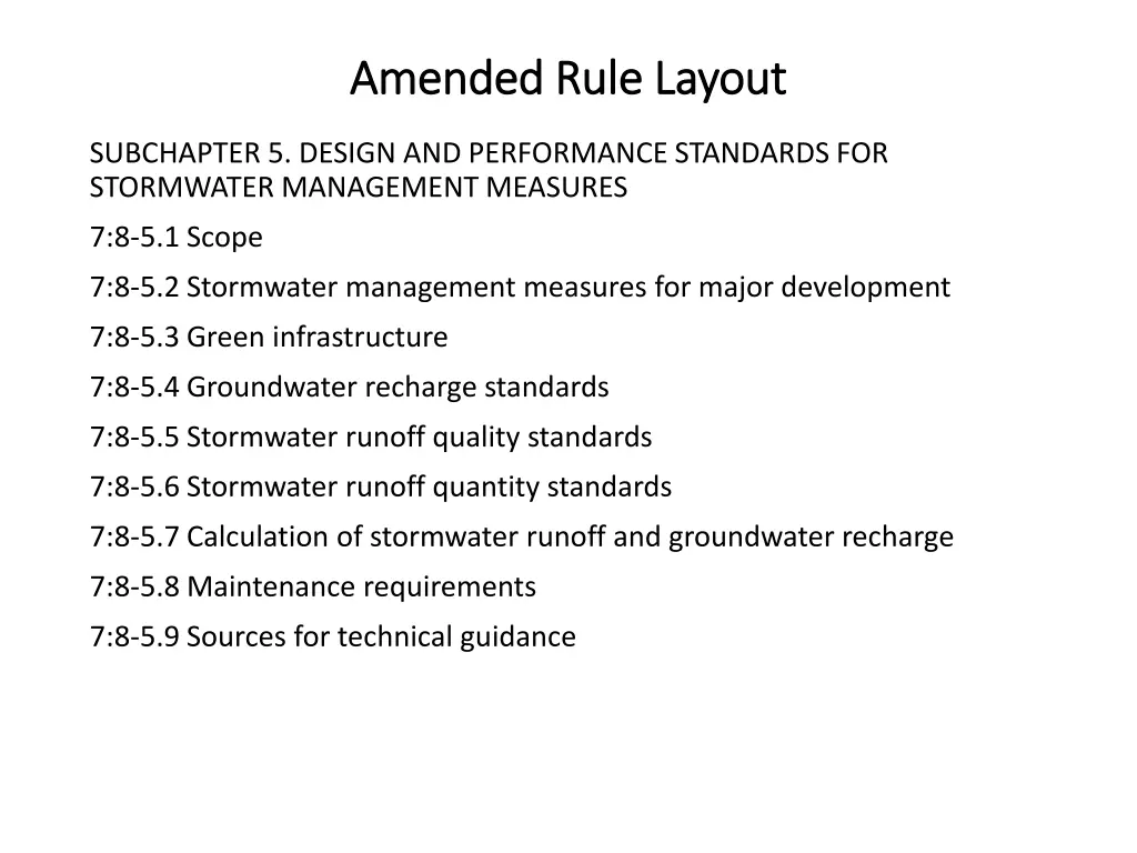 amended rule layout amended rule layout