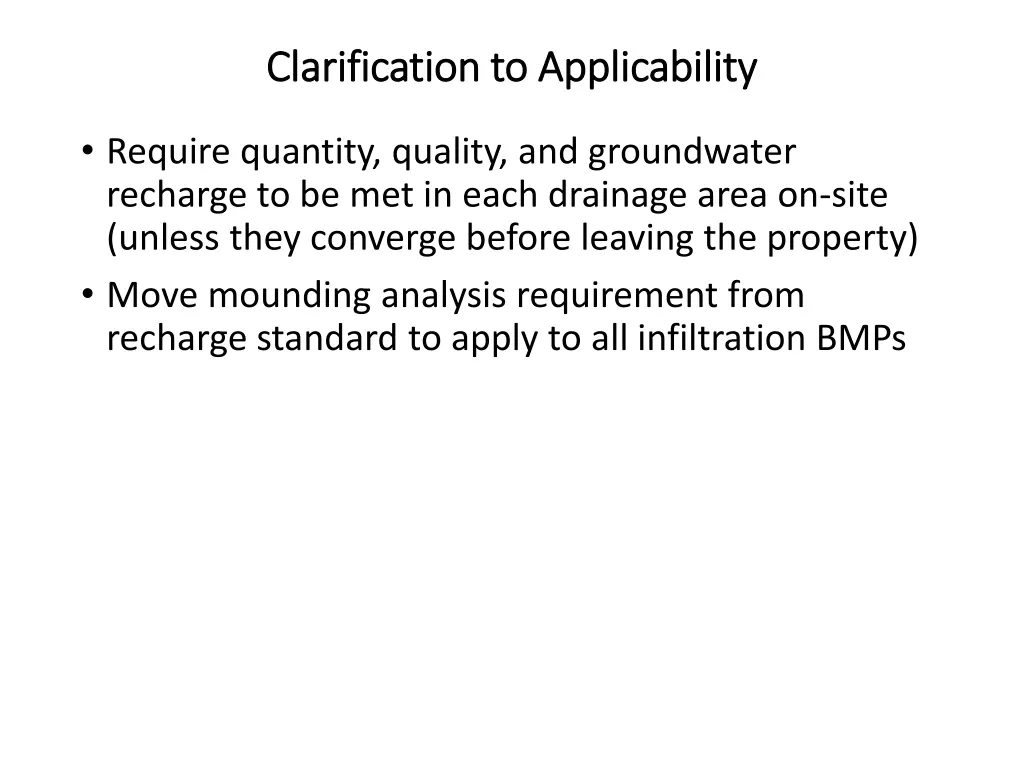 clarification to applicability clarification 1