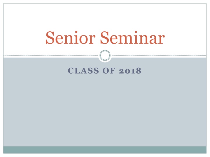 senior seminar