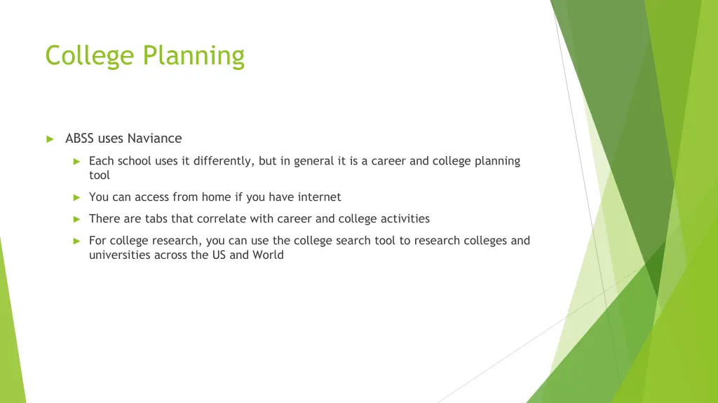 college planning