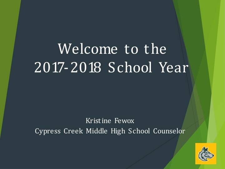 welcome to the 2017 2018 school year