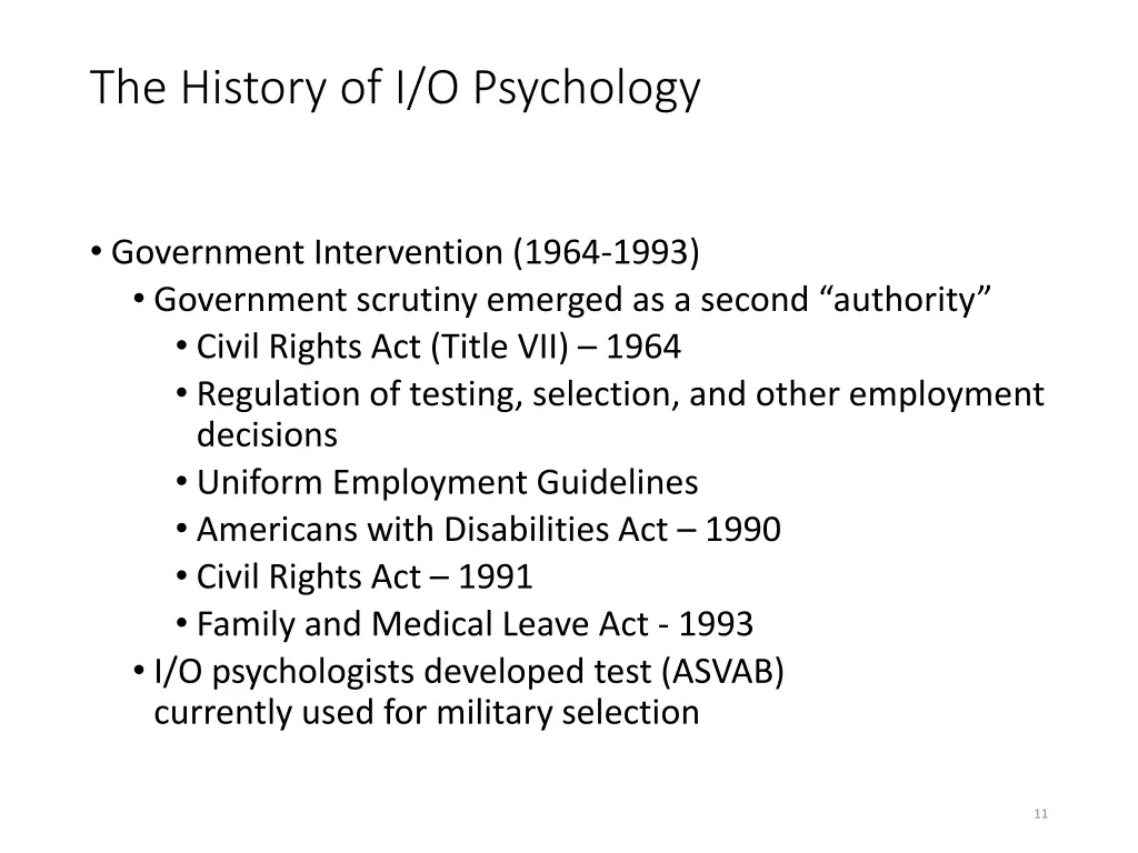 the history of i o psychology 5