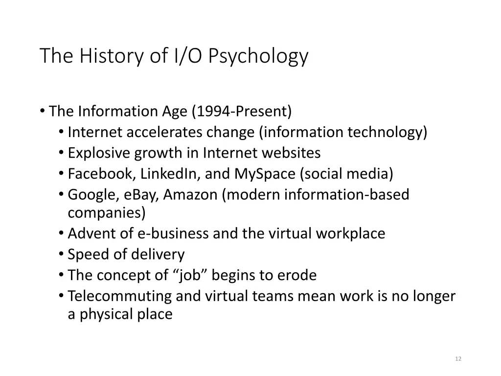 the history of i o psychology 6