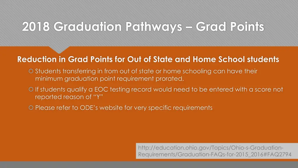 2018 graduation pathways grad points