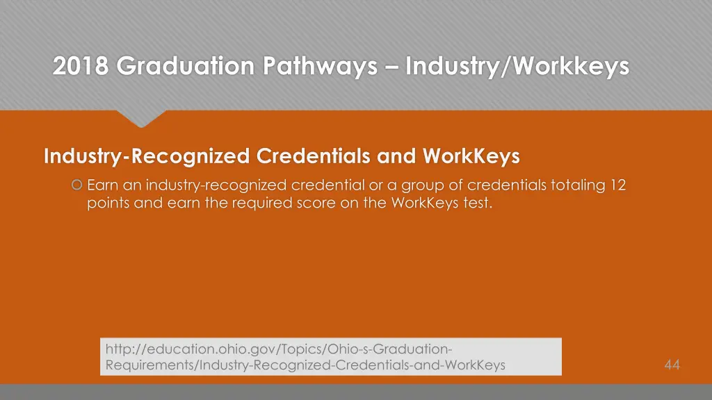 2018 graduation pathways industry workkeys