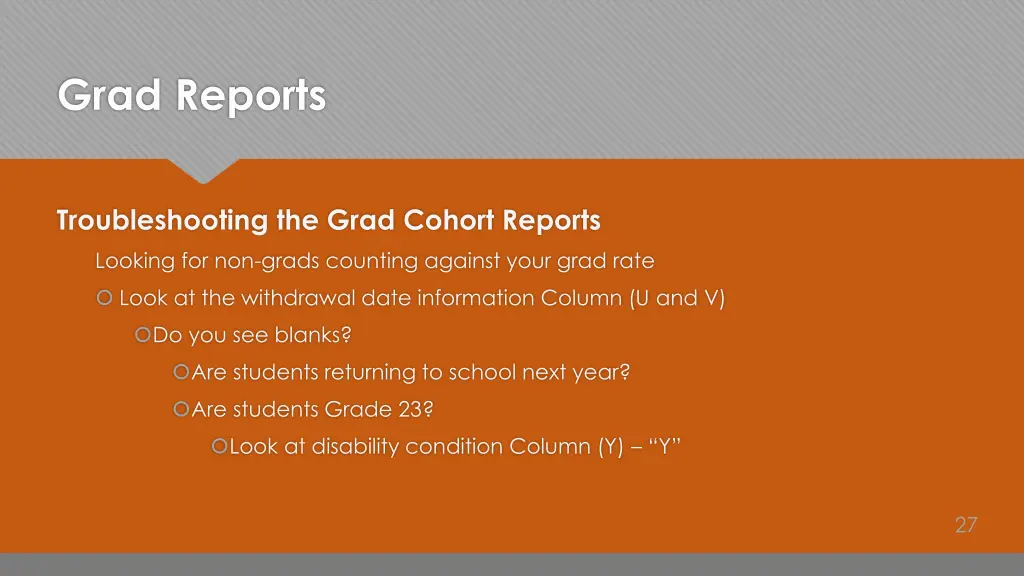 grad reports 5