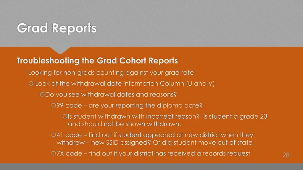 grad reports 6