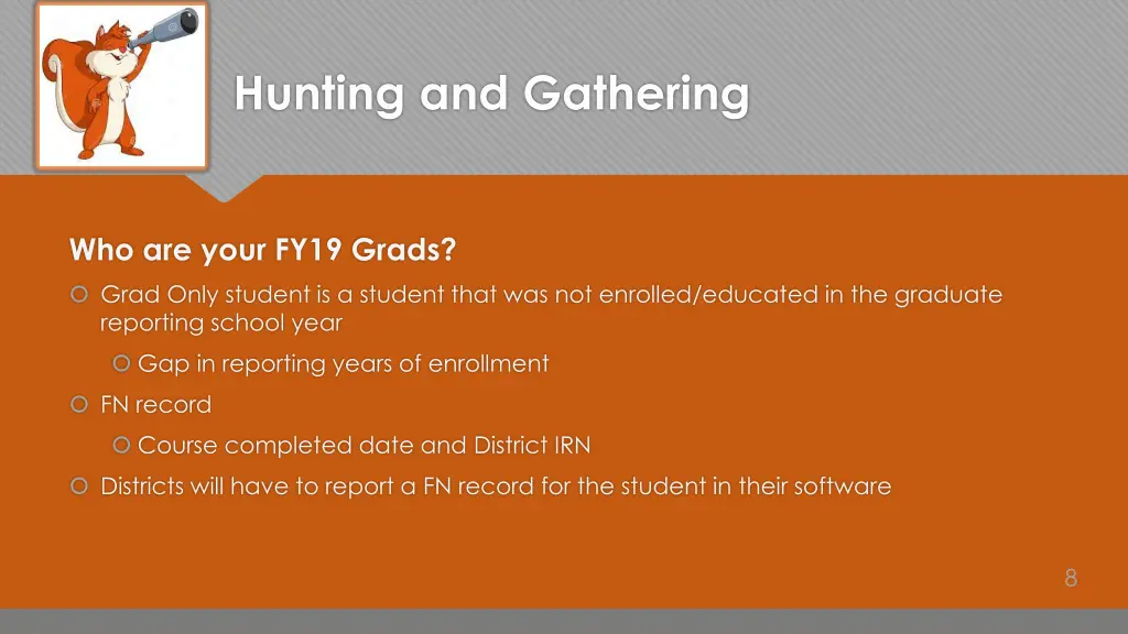 hunting and gathering 1