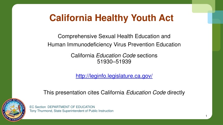 california healthy youth act