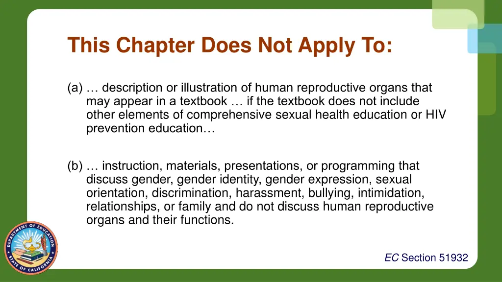 this chapter does not apply to