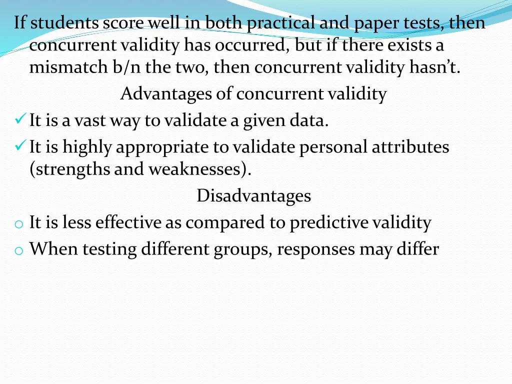 if students score well in both practical