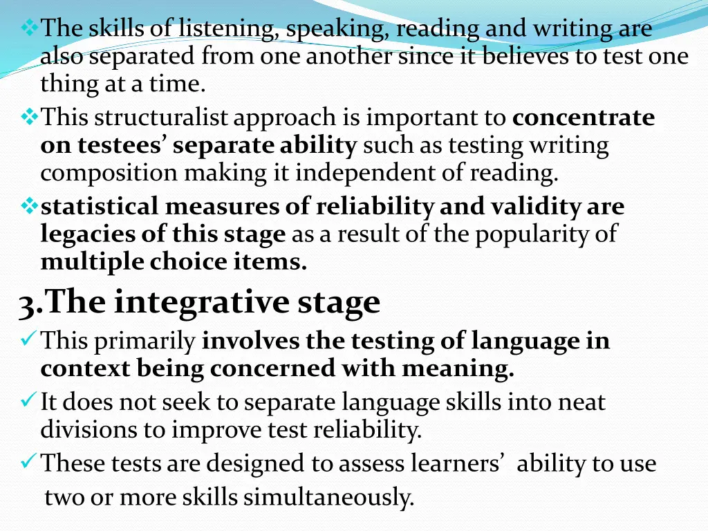 the skills of listening speaking reading