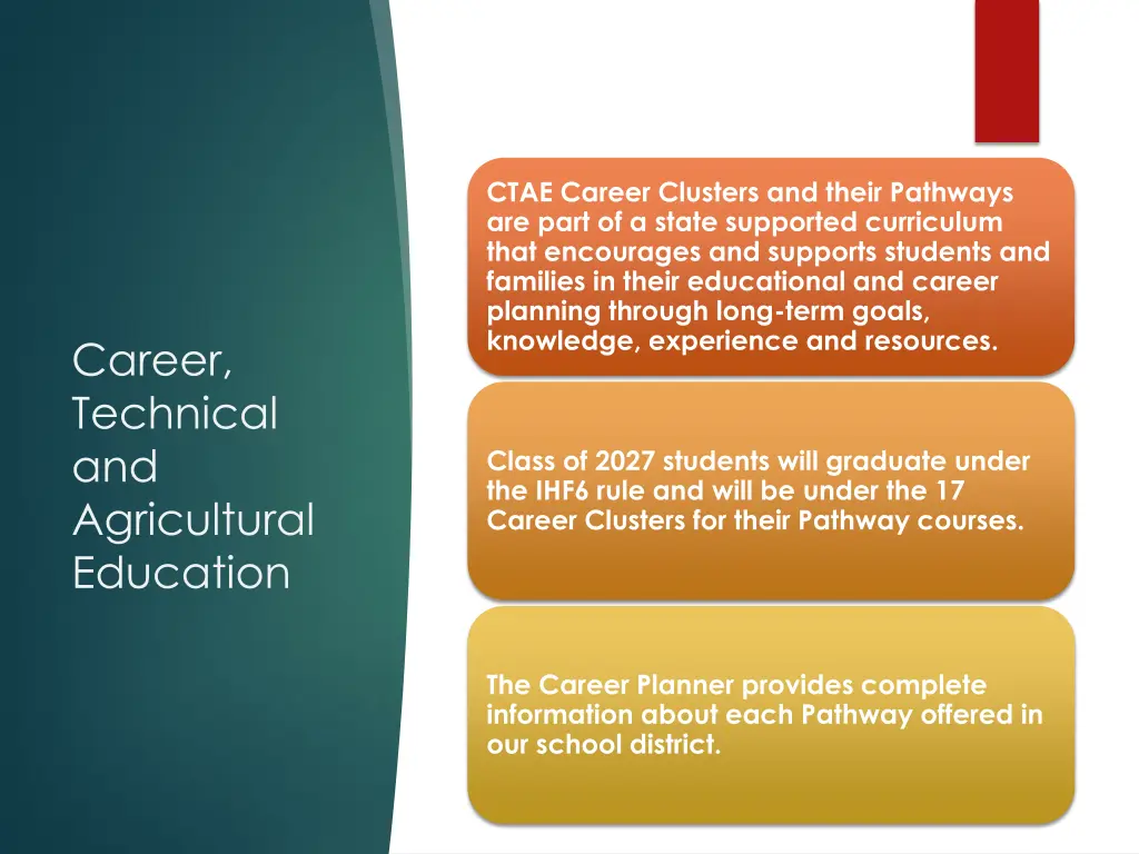 ctae career clusters and their pathways are part