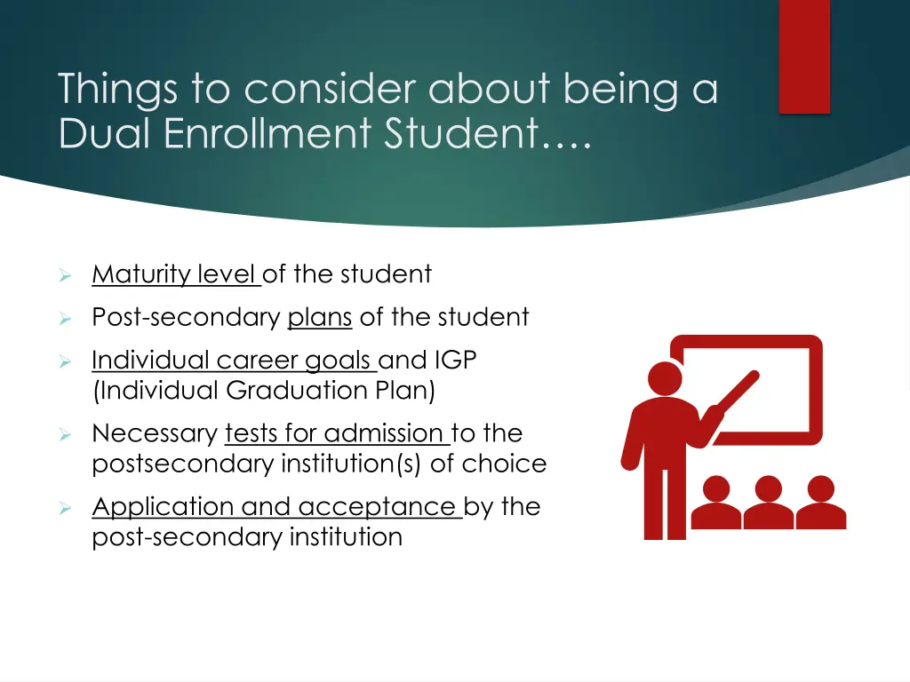 things to consider about being a dual enrollment