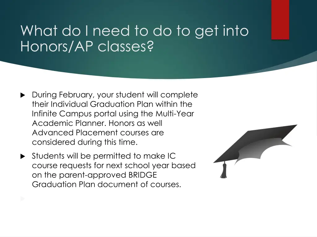 what do i need to do to get into honors ap classes