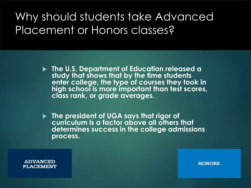 why should students take advanced placement